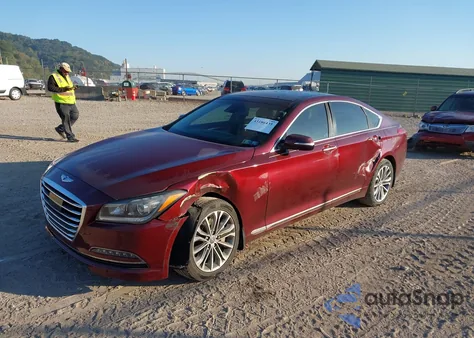 2015 Hyundai Genesis 3.8 z USA, uszkodzony, nr VIN KMHGN4JE8FU094546